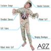 A2Z 4 Kids Girls Boys Spine Chilling Zombie Egyptian Mummy - Zombie Mummy Onesie 933._9-11 view 4