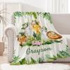 Custom Baby Animals Blanket Soft Flannel Fuzzy Warm Plush Lightweight Throw for Bed Couch Sofa Camping Good Gift for Kid Boy Girl Teen 50''x 60'' for Teens view 3
