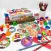 194 Pcs Christmas School Stationery Set Xmas Classrooms Exchange Stationery Party Favors Class Reward Prizes Notebooks Pencils Sharpener Erasers Stickers Stamps for Party Supplies (Snowball) view 4