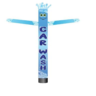 CAR WASH Blue with Bubbles Advertisement Inflatable Tube Man Guy 20ft Air Dancer Body Only Without Air Blower