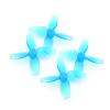 12pcs HQProp 31MMX4 31mm 1mm Shaft 4-Blade Propeller Set (6X CW / 6X CCW) Poly Carbonate (Blue) view 1
