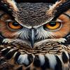 1000 Piece Adult Wood Puzzle, Owl Closeup, Puzzle Educational Gift, Room Decor or Wall Decor Exercise Willpower Relaxation Gifts for Friends view 1