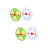 jojofuny 4pcs Raffle Wheel Game Prize Wheel for Parties Fun Lottery Turntable Blank Spaces for Awards for Events and Family Gatherings view 1