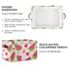 Aslsiy Storage Basket Cute Watermelon Slice Nursery Bins Stripe Baby Box Canvas Clothes Shelf Basket Laundry Hamper Gift Baskets for Home Closet 1 Pcs view 2