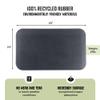 Playsafer Playground Safety Rubber Wearmat for Swingsets and Slides - 1" Thick X 24" W X 40" L (2 Pack, Gray) view 2