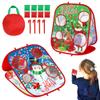 Christmas Bean Bag Toss Games for Kids, Christmas Party Games Double-Sided Collapsible Cornhole Board, Carnival Toys Gifts for Boys Girls Family Outdoor Indoor Yard Games Party Favors Supplies view 1