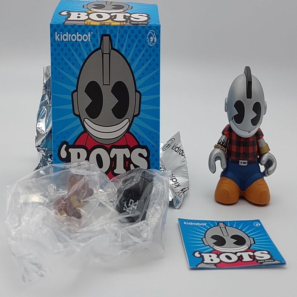 Kidrobot Bots KidGangster 3" Vinyl Mini Figure 'Bots Mascot Series Gangster