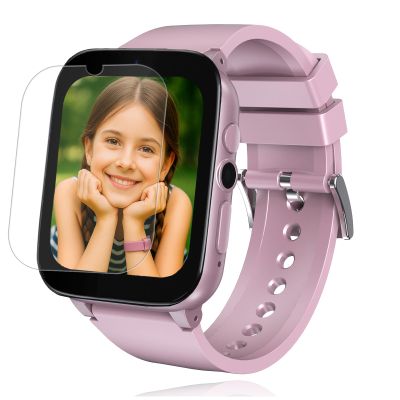 iCHOMKE Smart Watch for Kids with 26 Games, Camera, Music Player, Alarm Clock, Calculator, Pedometer, Birthday Gift for Boys Girls Age 4-10 (Pink)