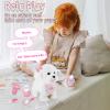 Jimate Puppy Toys for Kids, Toy Dogs That Walk and Bark, Walking Dog Toy for Kids with Leash, Interactive Stuffed Puppy with Remote Control, for Girls and Boys Aged 3-7 Year Old view 4