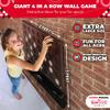 Swooc Games - Wall Mounted Giant 4 in A Row - 60% Quieter - Jumbo Size Wall Games - Game Room Game, Accessories and Decor - Garage and Basement Decor - Large Connect - Four in a Row for Kids & Adults view 2