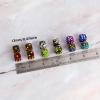 48 PCS 12mm 6 Sided Dice Set Marble Six D6 Dice Small Colored Round Corner for Farkle MTG or Math Learning view 2