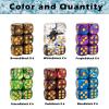 48 PCS 12mm 6 Sided Dice Set Marble Six D6 Dice Small Colored Round Corner for Farkle MTG or Math Learning view 3