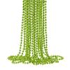 ZZYFGH 12 Pcs Light Green Beads Necklace, St. Patricks Day Bead Necklace, 33'' 7mm Mardi Gras Beads Necklaces Light Green Bead Necklaces for Mardi Gras St. Patricks Day Christmas Festive Events view 1