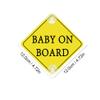 Baby on Board Stickers for Cars, Nouiroy Kids On Board Decal Baby in Car Sign Decals with 2 Suction Cups,PVC Stickers Safety Warning Sign (Yellow(Suction up)) view 3