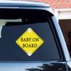 Baby on Board Stickers for Cars, Nouiroy Kids On Board Decal Baby in Car Sign Decals with 2 Suction Cups,PVC Stickers Safety Warning Sign (Yellow(Suction up)) view 4