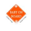 Baby on Board Stickers for Cars, Nouiroy Kids On Board Decal Baby in Car Sign Decals with 2 Suction Cups,PVC Stickers Safety Warning Sign (Orange(Suction up)) view 4