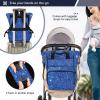 SPRIPORT Blue Glitter Diaper Bag Backpack for Baby Boys Girls Baby Essentials Travel Tote with Stroller Straps & Bottle Storage Maternity Baby Changing Bags for Moms Dads Traveling Shopping Hiking view 4