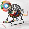 Poen 101 Pcs Lottery Bingo Game Set Include 12 Inch Cage 1-100 Numbers 0.9 Inch Window Balls Raffle for Game Night, Large Group Activities(Excluding Bingo Board) view 2