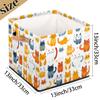 JXDXHCW 13x13 Inch Storage Basket Bin Cute Cats Lovely Animal Pattern Polyester Cloth Storage Cube Box Toys Clothes Towels Organizer for Kids Room Bedroom Shelves Pantry view 4