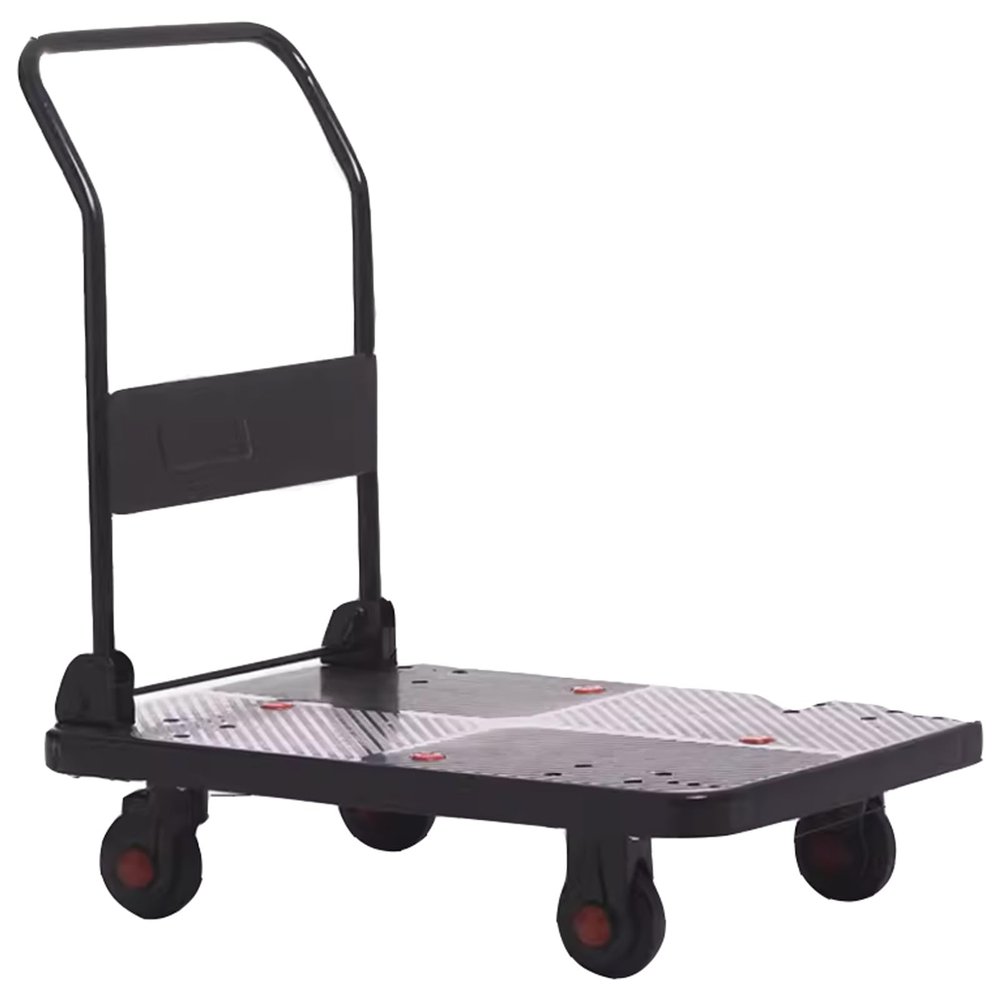 SOBOUR Wagon cart Wagon Cart with Wheels Foldable Stair Climbing Shopping Carts Utility Metal Wagon with Adjustable Foldable Handle Lightweight Foldable