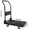 SOBOUR Wagon cart Wagon Cart with Wheels Foldable Stair Climbing Shopping Carts Utility Metal Wagon with Adjustable Foldable Handle Lightweight Foldable view 2