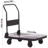 SOBOUR Wagon cart Wagon Cart with Wheels Foldable Stair Climbing Shopping Carts Utility Metal Wagon with Adjustable Foldable Handle Lightweight Foldable view 2