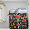 JXDXHCW 13x13 Inch Storage Basket Bin Mushroom Butterfly Flower Leaves Polyester Cloth Storage Cube Box Toys Clothes Towels Organizer for Kids Room Bedroom Shelves Pantry view 2