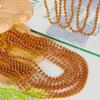 12PCS Bead Necklace, Orange Halloween Beaded Necklace Party Favors, 33" Mardi Gras Bead Necklaces Accessory Sets, Festival Parade Throw Costumes Accessories for Halloween Events Celebrations Decor view 2
