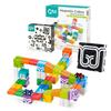QBI Toy 2 Sets Combo | Stunt Arena & Happy World Play, Magnet Building Tiles, Colorful Blocks Construction Educational STEM Toys with Kids car for 4+ Year Old Boys & Girls (46 pcs+ 9 pcs) view 1