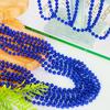 EOBOH 12PCS Christmas Bead Necklace, Blue Bead Necklace Stuff Accessories, 33" Mardi Gras Beads Costume, Festival Events Parade Throw Accessory Sets for Xmas Mardi Gras Gender Reveal Party Supplies view 3
