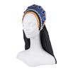 Willyacos Tudor French Hood Anne Boleyn Costume Headpiece Elizabethan Headwear Renaissance Tudor Hat Headdress Headband (Blue, One size) view 2