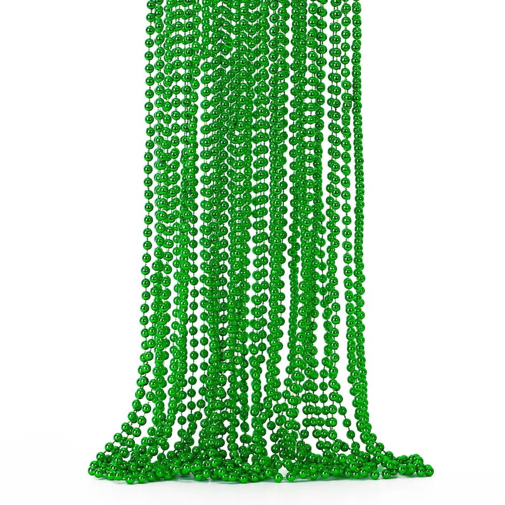 12PCS St Patricks Day Necklace, St Patricks Day Beads Necklace Accessory Set, Mardi Gras St Patricks Costumes Necklaces, Festive Accessories for Mardi Gras St. Patricks Parade Throws Decorations