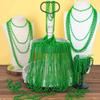 12PCS St Patricks Day Necklace, St Patricks Day Beads Necklace Accessory Set, Mardi Gras St Patricks Costumes Necklaces, Festive Accessories for Mardi Gras St. Patricks Parade Throws Decorations view 4