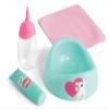 Simba - New Born Baby Potty Training Set, Refillable Bottle, Wipe and Cream for 30  43 cm Dolls, 4 Pieces, Ages 2 and Up, White (4006592089382) view 2