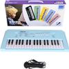 ZuzuBlooploo Kids Piano Keyboard, 37 Keys Portable Music Keyboard Early Learning Educational Electronic Music Piano Instrument Toys for 3 4 5 6 Year Old Boys and Girls (Blue) view 1