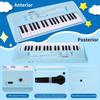ZuzuBlooploo Kids Piano Keyboard, 37 Keys Portable Music Keyboard Early Learning Educational Electronic Music Piano Instrument Toys for 3 4 5 6 Year Old Boys and Girls (Blue) view 3