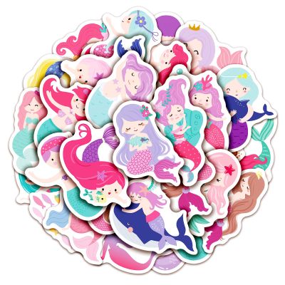100 Pack Mermaid Stickers, Mermaid Party Favors, Birthday Decorations