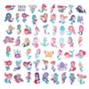 100 Pack Mermaid Stickers, Mermaid Party Favors, Birthday Decorations view 2