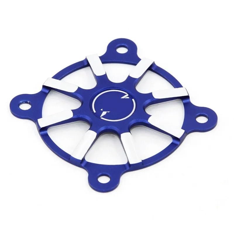 BrewJa 25mm 30mm 40mm Electric Motor Cooling Fan Cover Metal Protective Cover for RC Remote Control Vehicle Electric Control (Color : Blue 30mm)