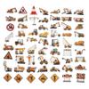 100 Pack Construction Stickers, Construction Party Favors, Birthday Decorations view 3