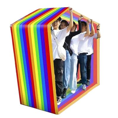 Field Day Teamwork Game Running Mat, Adult Office Work Game Playing Run Mat, Team Building Activity ice Breaking Game (Size : Kids-4M/13FT)