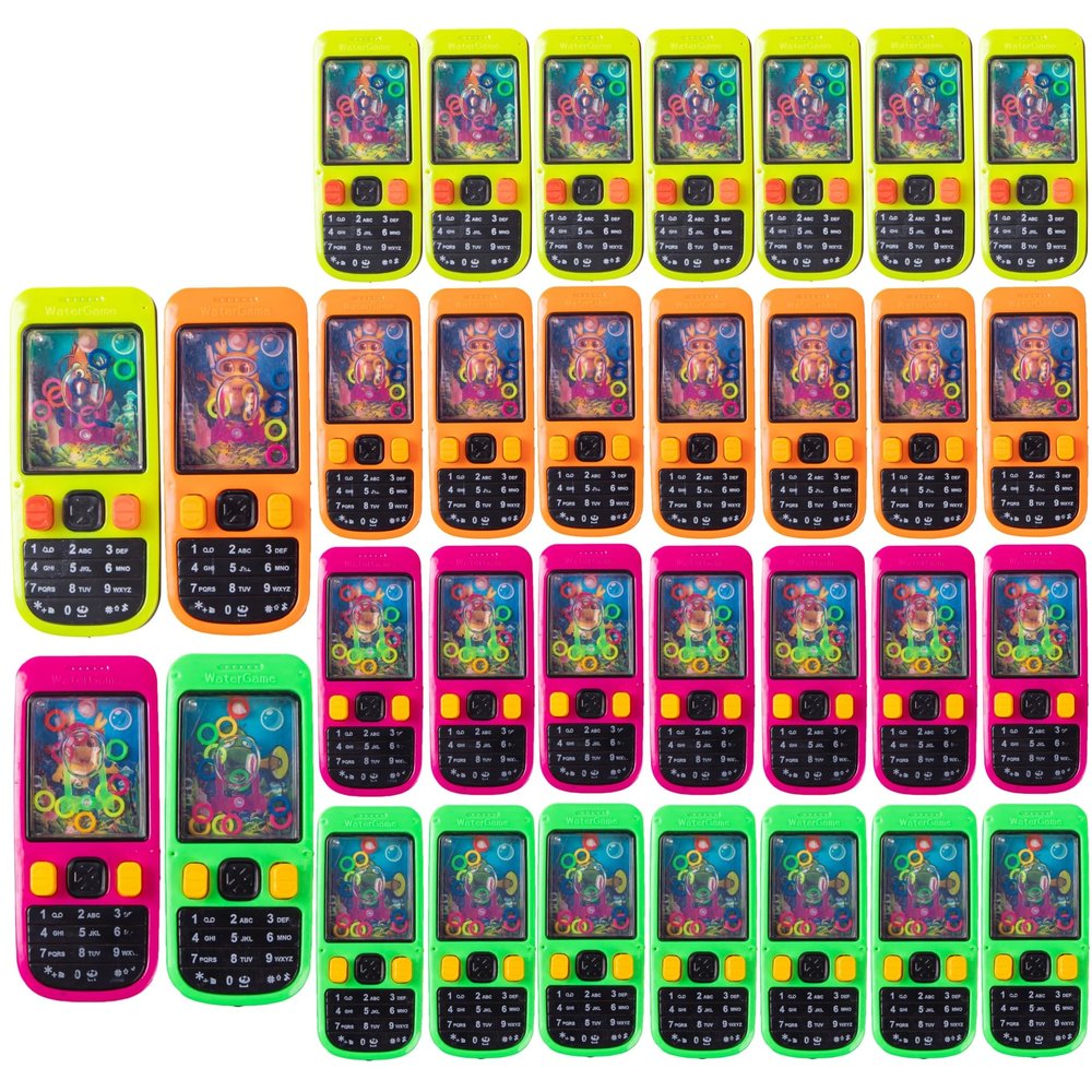Desyeryamimi 32 Pcs Handheld Water Ring Games For Kids,Party Favors/Goodie Bags Stuffers/Gift Bags/Prize Box/Return Gifts For Kids Birthday/Classroom/Halloween/Christmas/Celebration