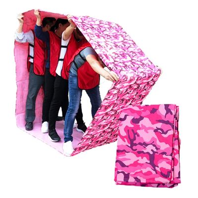 Field Day Teamwork Game Running Mat for Adult Kids, Outdoor Carnival Group Competition Game Playing Run Mat, 5 Colors (Color : Pink, Size : Adult-20M/26FT)