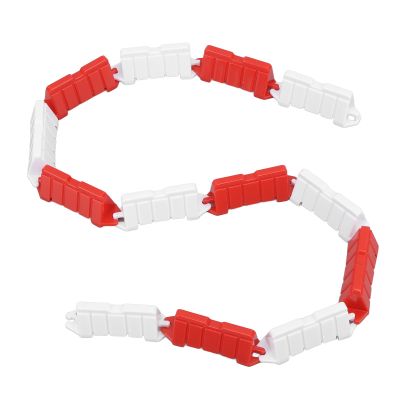 RC Road Barrier, RC Drift Field Fence 50Pcs Red and White Solid Construction for 1/18 Remote Control Car