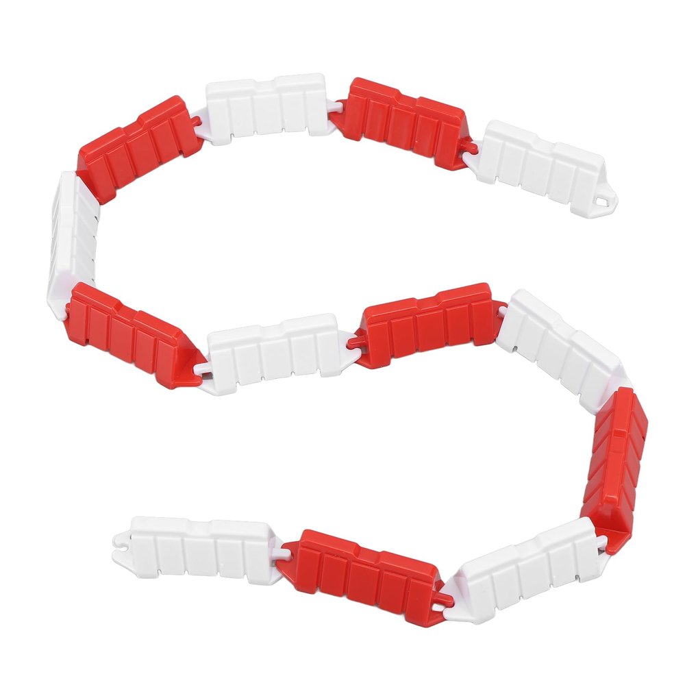 RC Road Barrier, RC Drift Field Fence 50Pcs Red and White Solid Construction for 1/18 Remote Control Car