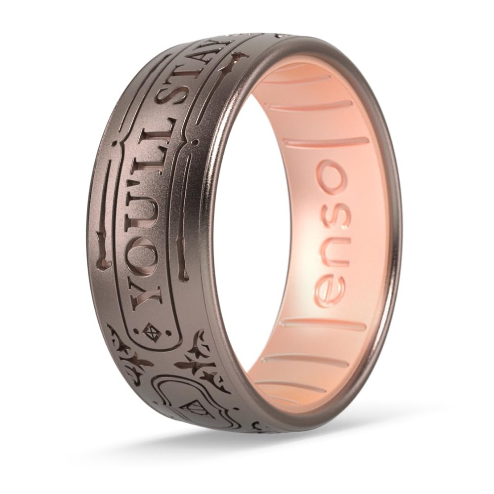 Enso Rings Wizarding World of Harry Potter Collection - Comfortable Silicone Rings - You'll Stay With Me - Size 4