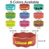 Custom Baby Bottle Labels for Daycare Silicone Water Bottle Name Bands Personalized Reusable Baby Bottle Straps for Kids Cups School(Brown) view 2