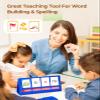Gamenote Word Building Desktop Pocket Chart - CVCC & CCVC Word Phonics GameSight Words Flash Cards Kindergarten Classroom Must HavesBlending Board for Kids Learning Reading and Spelling view 3