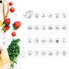4 PCS Food Decision Dice for Couple Valentine Gifts for Him Her Boyfriend Girlfriend 11th Steel Anniversary Sweetest Day Christmas Stocking Stuffers Santa Swap Gift Exchange Dice White Elephant view 4