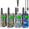 Inspireyes Walkie Talkies for Kids Rechargeable,Toys for Boys and Girls Ages 3-12, 4 Pack Long Range 2-Way Radios, Birthday Gifts,Christmas Stockings, Outdoor Play, Family Games, Hiking Camping Gear view 1